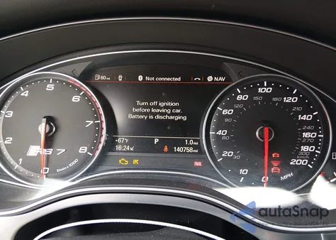 2015 Audi Rs 7 4.0T Prestige из США, поврежденный, VIN WUAW2AFC6FN900511